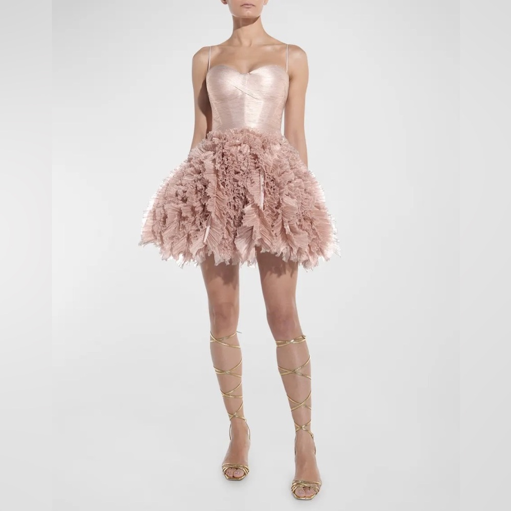 Maria Lucia Hohan KATE Ruffled Mini Dress Sz 36